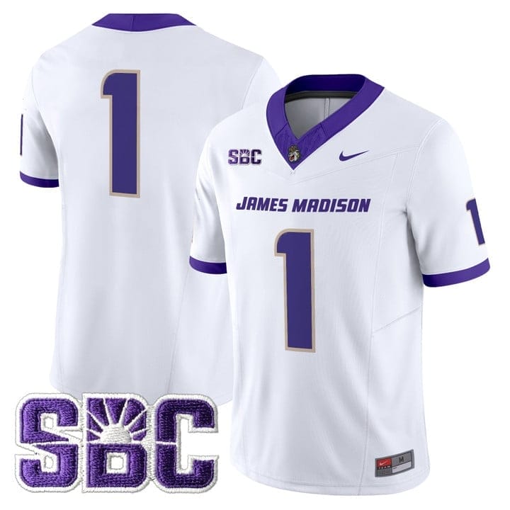 Team Jersey #1 James Madison Dukes 2025 Vapor Limited Stitched - Image 5