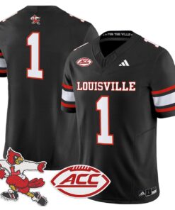 Team Jersey 1 Louisville Cardinals 2025 Vapor Limited Stitched 1980 Throwback