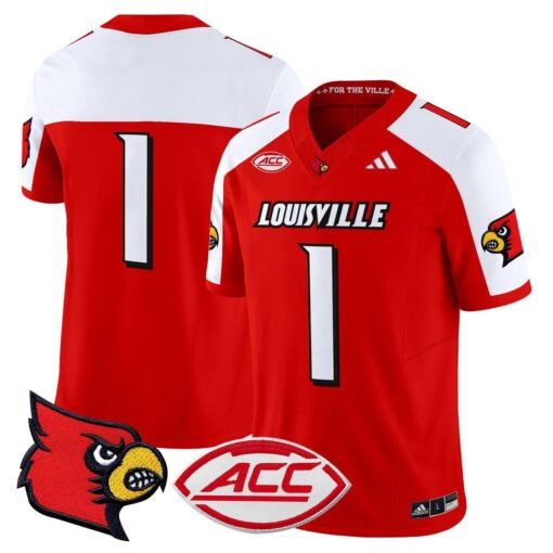 Team Jersey #1 Louisville Cardinals 2025 Vapor Limited Stitched - Image 4