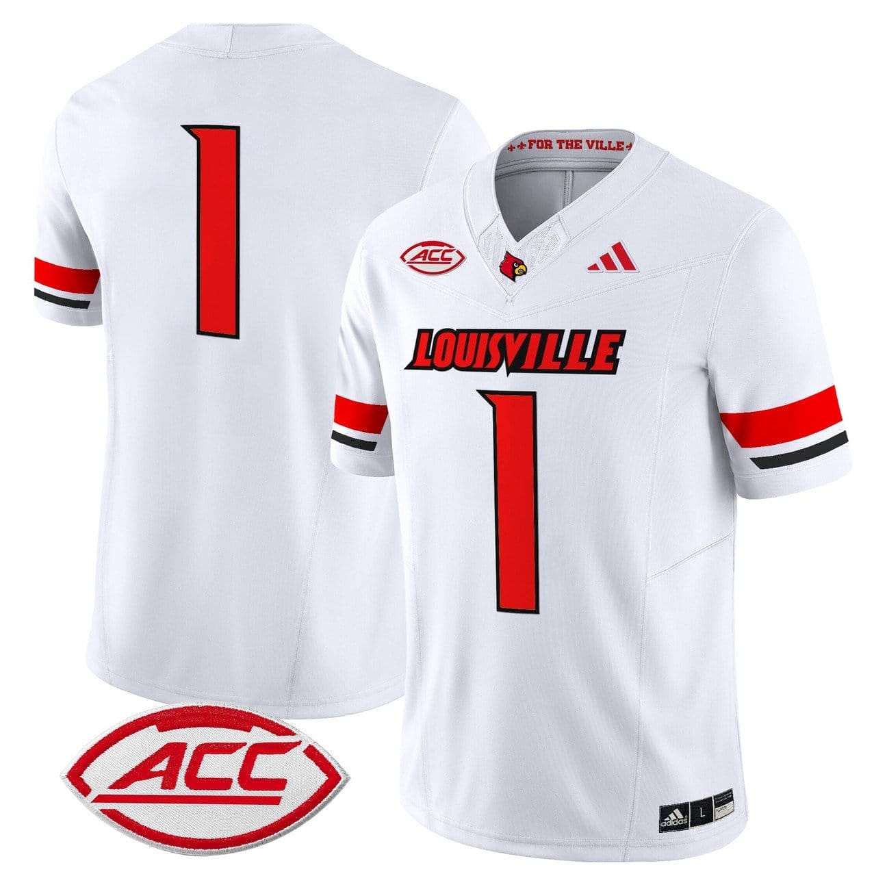 Team Jersey #1 Louisville Cardinals 2025 Vapor Limited Stitched - Image 5