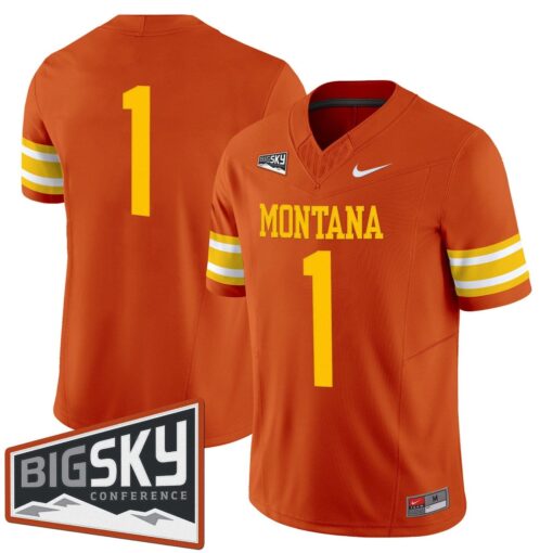 Team Jersey #1 Montana Grizzlies 1995 Throwback Vapor Limited Stitched - Image 2