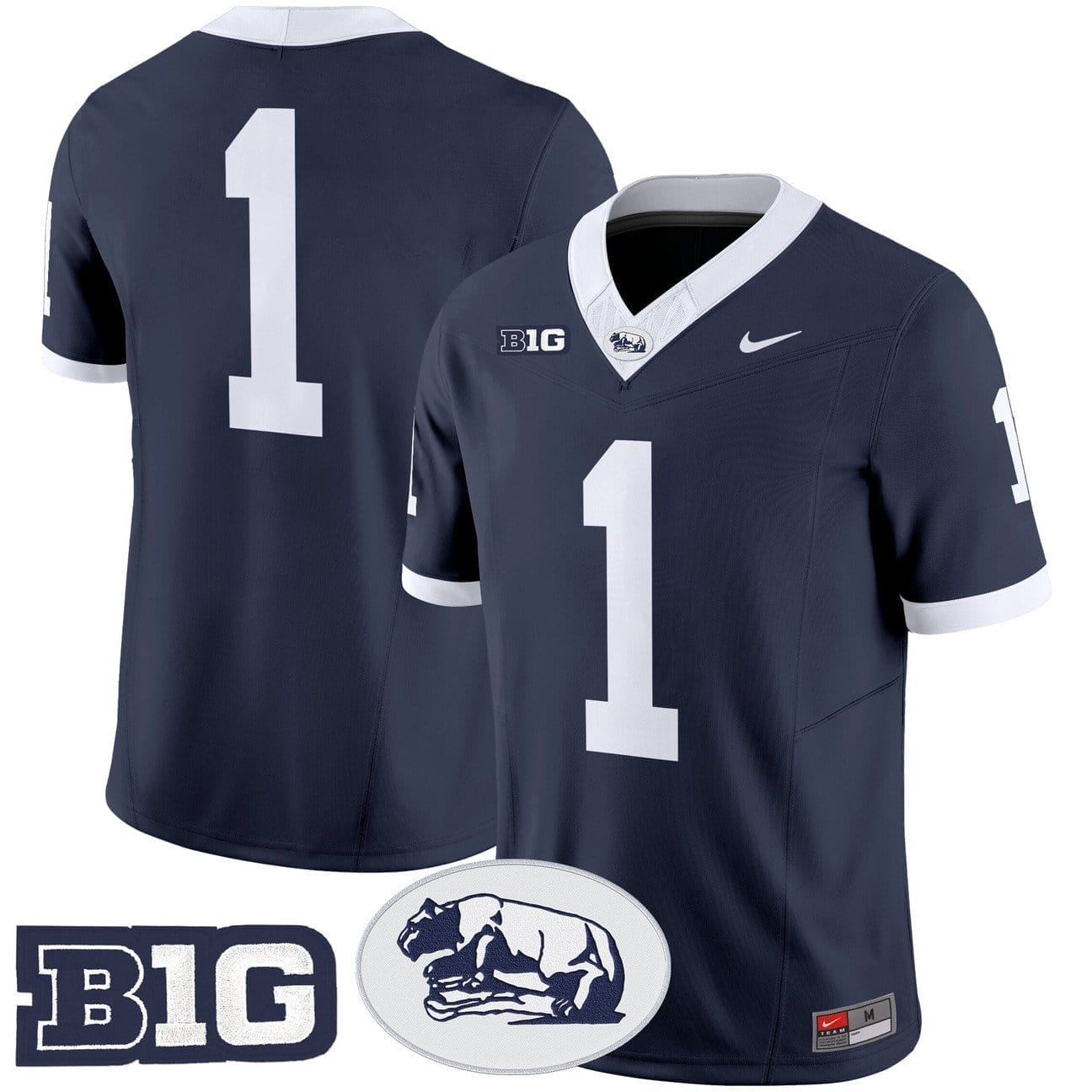 Team Jersey #1 Penn State Nittany Lions 2025 Throwback Limited Stitched - Image 2