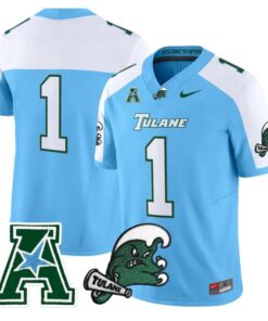 Team Jersey #1 Tulane Green Wave 2025 Vapor Limited Stitched