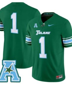 Team Jersey 1 Tulane Green Wave 2025 Vapor Limited Stitched Green