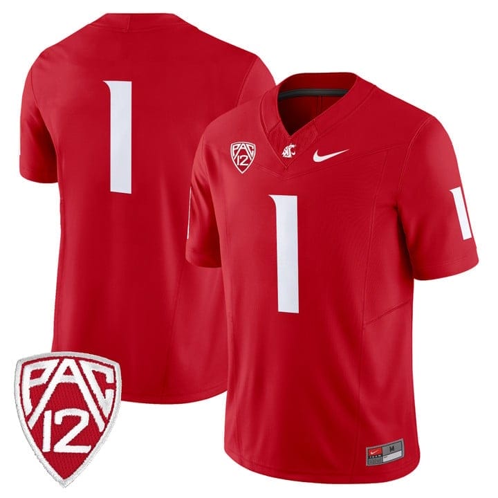 Team Jersey #1 Washington State Cougars 2025 Vapor Limited Stitched - Image 4