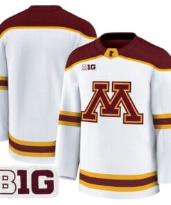 Team Jersey Minnesota Golden Gophers 2025 26 Premium Stitched White