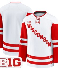 Alternative view of Team Jersey Wisconsin Badgers 2025-26 Premium Stitched