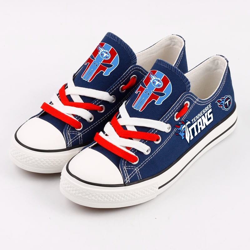 Tennessee Titans Low Top Canvas Sport Sneakers Shoes For Men Women Fans - Image 3