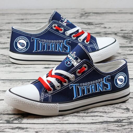 Tennessee Titans Low Top Canvas Sport Sneakers Shoes For Men Women Fans
