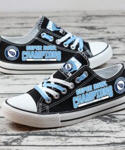 Tennessee Titans Limited Print NFL Students Low Top Canvas Shoes Sport Sneakers 3