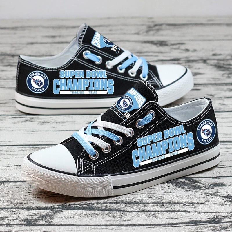 Tennessee Titans Low Top Canvas Sport Sneakers Shoes For Men Women Fans - Image 2