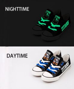 Tennessee Titans Limited Print NFL Students Low Top Canvas Shoes Sport Sneakers 5
