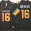 Tennessee Volunteers 16 Peyton Manning Black 2025 F.U.S.E. Stitched Jersey