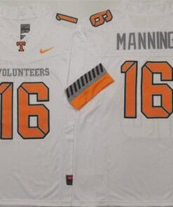 Tennessee Volunteers 16 Peyton Manning White 2025 F.U.S.E. Stitched Jersey