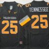 Tennessee Volunteers 25 Tennessee Black 2025 F.U.S.E. Stitched Jersey