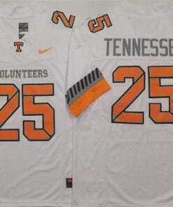 Tennessee Volunteers 25 Tennessee White 2025 F.U.S.E. Stitched Jersey