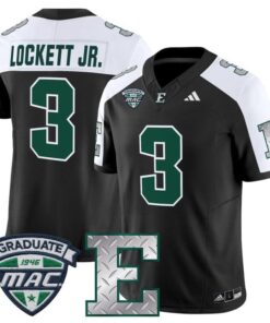Terry Lockett Jr Jersey 3 Eastern Michigan Eagles 2025 Limited Stitched Black Alter