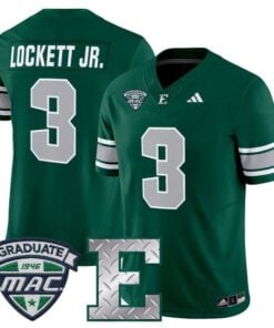 Terry Lockett Jr Jersey 3 Eastern Michigan Eagles 2025 Limited Stitched Green