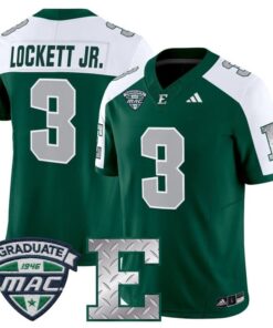 Terry Lockett Jr Jersey 3 Eastern Michigan Eagles 2025 Limited Stitched Green Alter