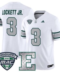 Terry Lockett Jr Jersey 3 Eastern Michigan Eagles 2025 Limited Stitched White e25e6899 7964 4e64 9b6d a04def381f18