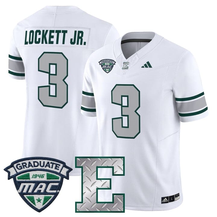 Terry Lockett Jr Jersey #3 Eastern Michigan Eagles 2025 Limited Stitched - Image 2