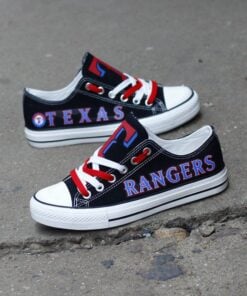 Texas Rangers Limited Print MLB Students Low Top Canvas Shoes Sport Sneakers 3 f576047c 65ff 4c18 9427 20788ae76ea3