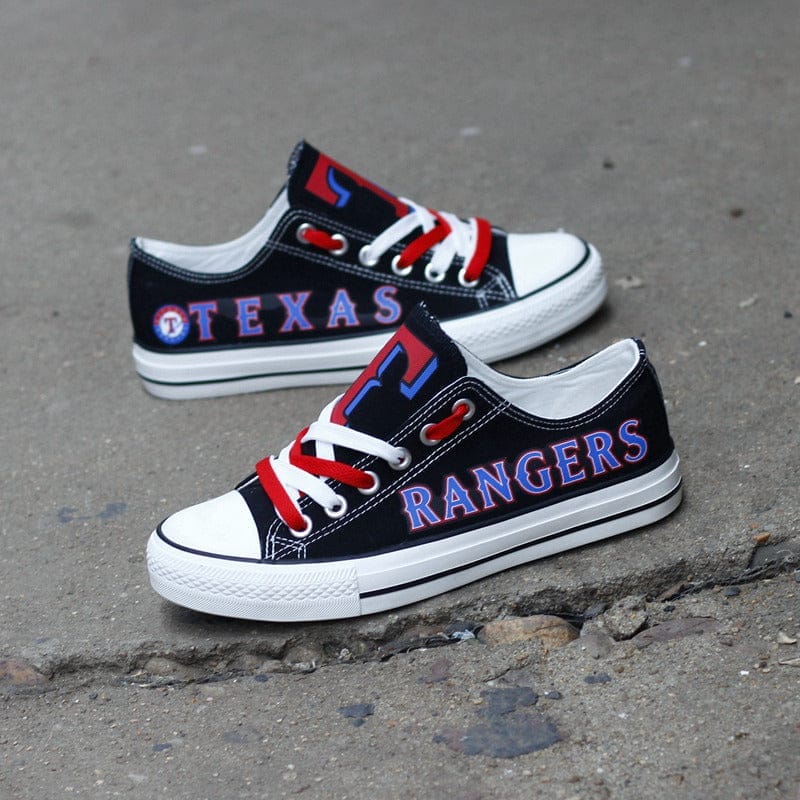 Texas Rangers Limited Print Low Top Canvas Shoes Sport Sneakers For Men Women Fans - Image 2