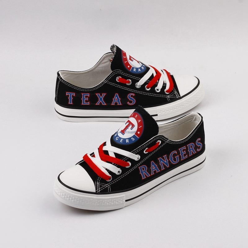 Texas Rangers Limited Print Low Top Canvas Shoes Sport Sneakers For Men Women Fans