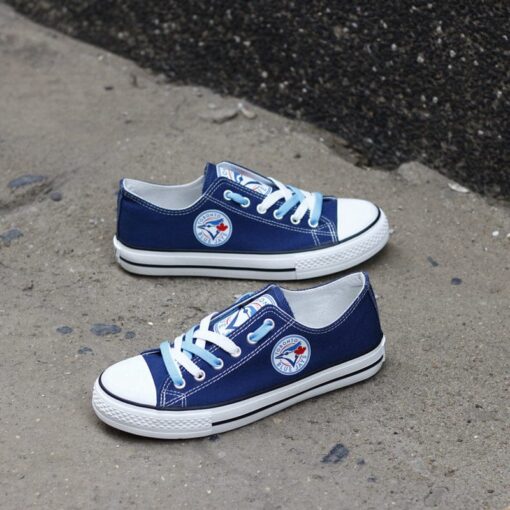 Toronto Blue Jays Limited Print Low Top Canvas Shoes Sport Sneakers For Men Women Fans - Image 3