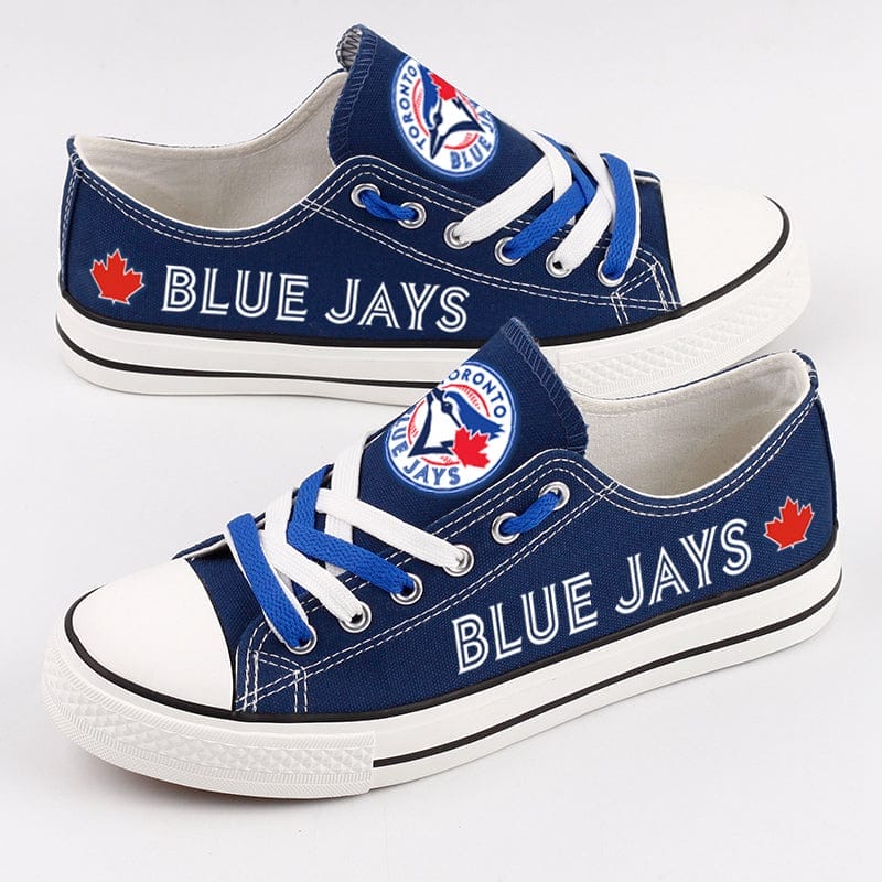 Toronto Blue Jays Limited Print Low Top Canvas Shoes Sport Sneakers For Men Women Fans - Image 3