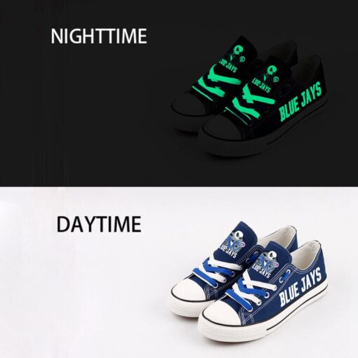 Toronto Blue Jays Limited Print Low Top Canvas Shoes Sport Sneakers For Men Women Fans