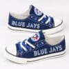 Toronto Blue Jays Limited Print MLB Students Low Top Canvas Shoes Sport Sneakers 2 7133b8d7 9869 4e23 893c b3391918e04e