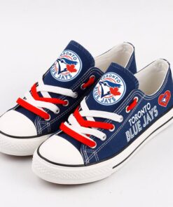 Toronto Blue Jays Limited Print MLB Students Low Top Canvas Shoes Sport Sneakers 3 8d718af8 6a2b 4cde 9e9c 3d50b0498c59