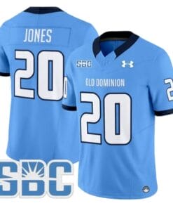 Trequan Jones Jersey #20 Old Dominion Monarchs 2025 Vapor Stitched Blue