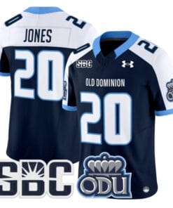 Trequan Jones Jersey #20 Old Dominion Monarchs 2025 Vapor Stitched Navy Alter