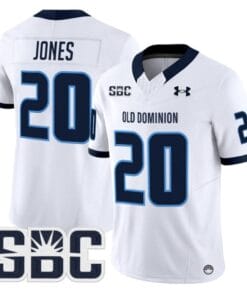 Trequan Jones Jersey #20 Old Dominion Monarchs 2025 Vapor Stitched White