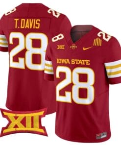 Troy Davis Jersey #28 Iowa State Cyclones 2025 Limited Stitched Cardinal