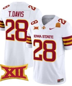 Troy Davis Jersey #28 Iowa State Cyclones 2025 Limited Stitched White