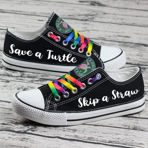 Turtle Canvas Sneakers Shoes For Men Women Fans