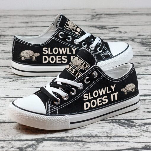 Turtle Canvas Sneakers Shoes For Men Women Fans - Image 3