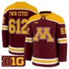 Twin Cities Jersey 612 Minnesota Golden Gophers 2025 26 Stitched Maroon