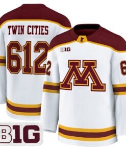 Alternative view of Twin Cities Jersey #612 Minnesota Golden Gophers 2025-26 Premium Stitched
