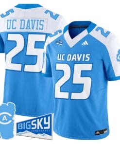 Alternative view of UC Davis Jersey #25 UC Davis Aggies 2025 Lake Tahoe Patch Stitched