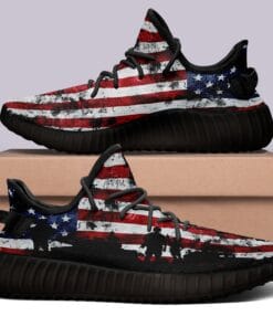 USA Flag 350v Yeezy Sneakers For Men Women Fans