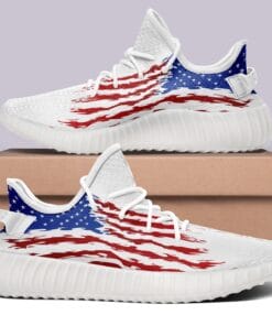 Alternative view of USA Flag V14 350v Yeezy Sneakers For Men Women Fans