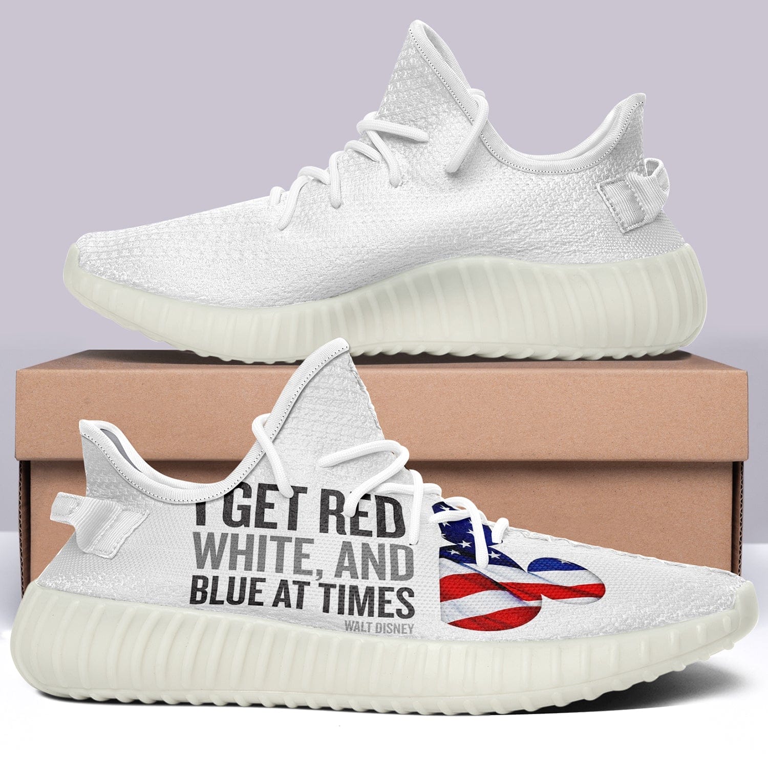 USA Flag V3 350v Yeezy Sneakers For Men Women Fans - Image 7