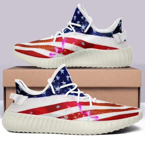 USA Flag V35 350v Yeezy Sneakers For Men Women Fans - Image 2