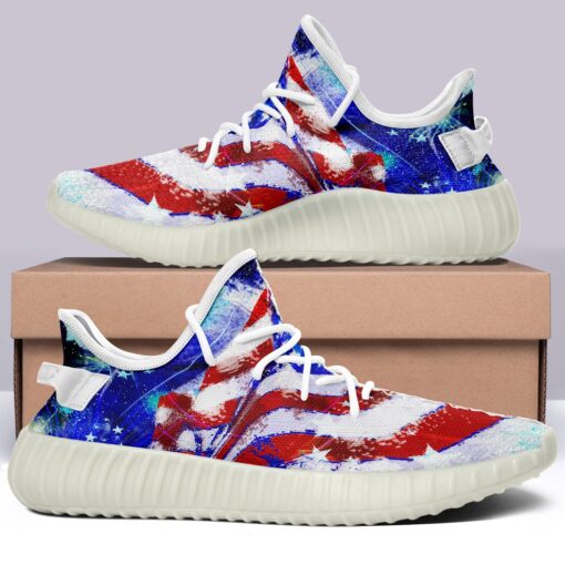 USA Flag V35 350v Yeezy Sneakers For Men Women Fans - Image 3