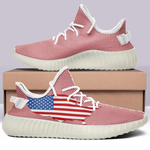 USA Flag V35 350v Yeezy Sneakers For Men Women Fans - Image 4