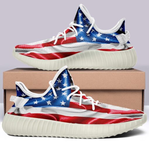 USA Flag V35 350v Yeezy Sneakers For Men Women Fans - Image 7
